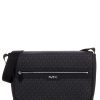 Malone Signature Logo Print Messenger Bag