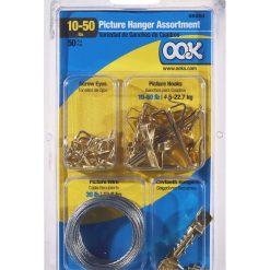Ook 10lbs Brass Conventional Picture Hanging Kit 50pc
