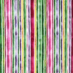 Pastel Green   Pink Stripes Anti Pill Fleece Fabric