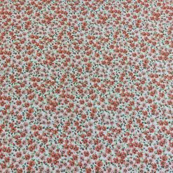Orange Packed Floral Quilt Cotton Fabric by Keepsake Calico