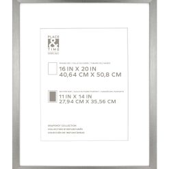 16 x 20 Matted to 11 x 14 Snapshot Gallery Frame by Place   Time