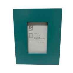 2 x 3 Teal Wood Tabletop Picture Frame by Place   Time