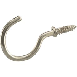 Ook 7/8 Nickel Cup Hooks 8pk