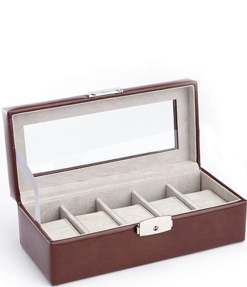 Aristo Leather Five Slot Watch Box - Image 6
