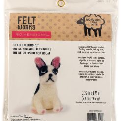 Dimensions 4 Frenchie Wool Roving Needle Felting Kit