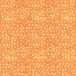 Orange Sundrenched Floral Cotton Fabric by Keepsake Calico