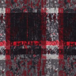 Red   Black Plaid Blanket Anti Pill Fleece Fabric