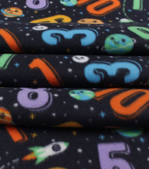 Numbers Blizzard Fleece Fabric - Image 2