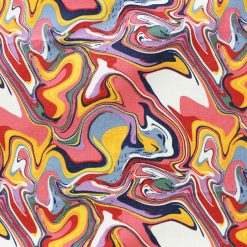 70s Multicolor Marble Quilt Glitter Cotton Fabric by Keepsake Calico
