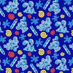 Blues Clues School Supplies Cotton Fabric