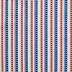 Star Stripe Patriotic Cotton Fabric