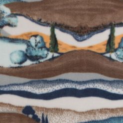 Watercolor Mountains Anti Pill Fleece Fabric