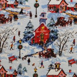 Snow Scenic Super Snuggle Christmas Flannel Fabric