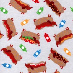 Super Snuggle Flannel Fabric Hot Dogs