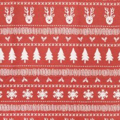 Fair Isle on Red Super Snuggle Christmas Flannel Fabric by POP!