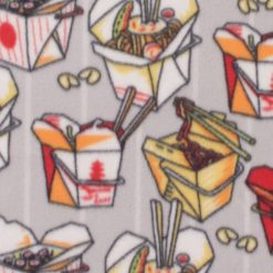Chinese Takeout Blizzard Fleece Fabric
