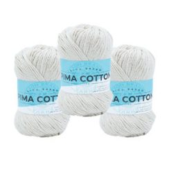 Lion Brand Pima 186yds Worsted Cotton Yarn 3 Bundle