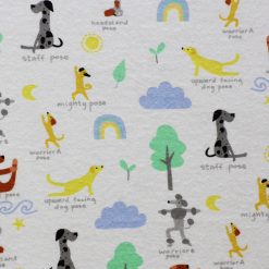 Dog Yoga Super Snuggle Flannel Fabric