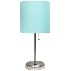 All The Rages 19.5 Metal Base Desk Lamp With USB Port   Shade