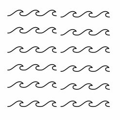 RoomMates Wall Decals Simplistic Waves
