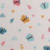 Pastel Butterflies   Geometrics Blizzard Fleece Fabric