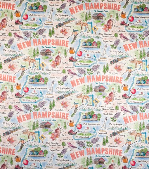 New Hampshire Cotton Fabric State Pride - Image 2