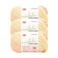 Lion Brand Mandala String 350yds Acrylic Superfine Yarn 3 Bundle
