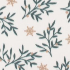Green Mistletoe Blizzard Fleece Fabric