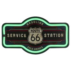 Northlight LED Lighted  Route 66 Service Station  Neon Style Wall Sign