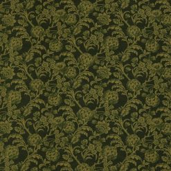 Green Floral Super Snuggle Flannel Fabric