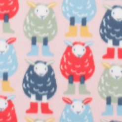 Multicolor Sheep Blizzard Fleece Fabric