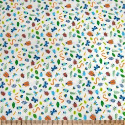 POP! Insects On White Novelty Cotton Fabric