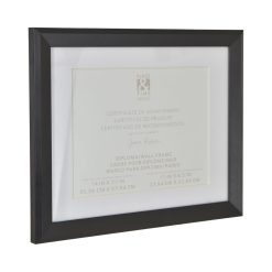 14 x 11 Matted to 11 x 8.5 Black Diploma Frame by Place   Time