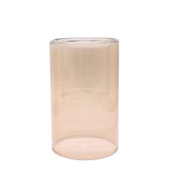 5 Brown Glass Votive Candle Holder by Place   Time