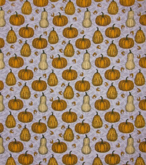 Pumpkins   Gourds Sketch Harvest Cotton Fabric - Image 2