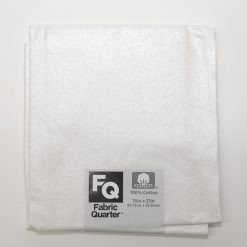 18 x 21 Silver Metallic Cotton Fabric Quarter 1pc by Keepsake Calico