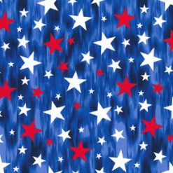 Fabric Traditions Red White Stars On Blue Patriotic Cotton Fabric