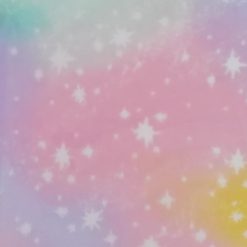 Soft   Minky Stars on Pastel Tie Dye Fleece Fabric