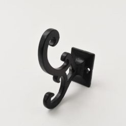 Dritz Home Metal Scroll Wall Hook, Black
