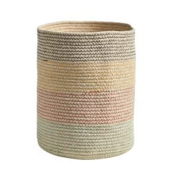 Nearly Natural 12 Multicolor Handmade Natural Cotton Woven Basket