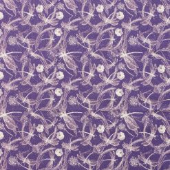 Dragonfly on Purple Glitter Quilt Cotton Fabric by Keepsake Calico