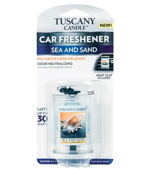Tuscany Candle Sea   Sand Car Freshener