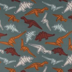 Dino Origami Blizzard Prints Fleece Fabric