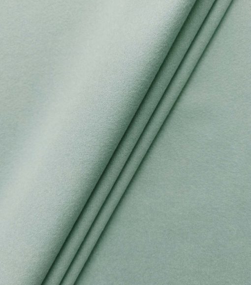 Heathered Blue Solid Luxe Flannel Fabric - Image 3