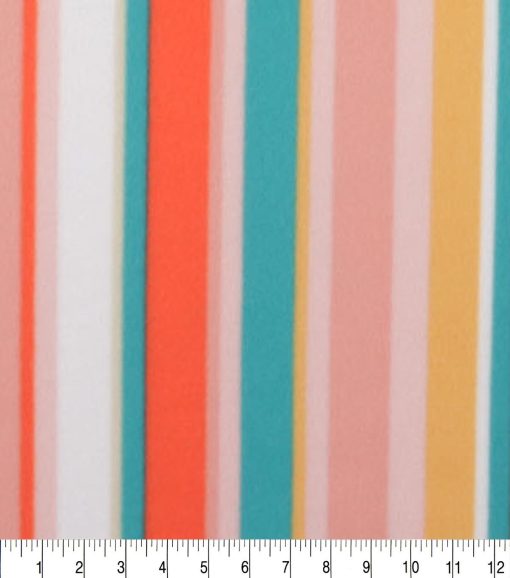 Outdoor Stripe Blizzard Fleece Fabric - Image 3