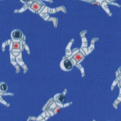Astronaut Blizzard prints fleece Fabric