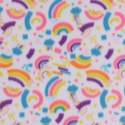 Rainbow Geo Blizzard Fleece Fabric