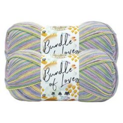 Lion Brand Bundle of Love 688yds Worsted Acrylic Yarn 2 Bundle
