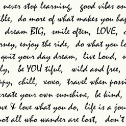 RoomMates Wallpaper Black Dream Big Script