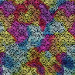 Hi Fashion Super Bright Scallops Premium Cotton Fabric